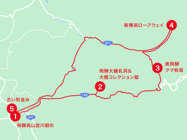 伊豆エリアオススメスポット地図