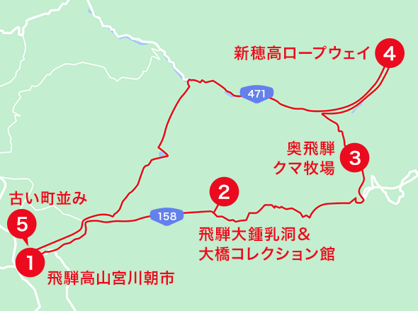 伊豆エリアオススメスポット地図