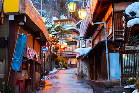 渋温泉の写真