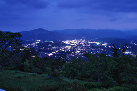 美の山公園の夜景の写真