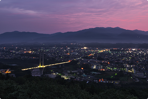 秩父市の夜景の写真